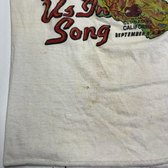 Vintage 80s The US Festival T Shirt L 18x26 Grateful Dead Fleetwood Mac 1982 - Picture 5 of 13